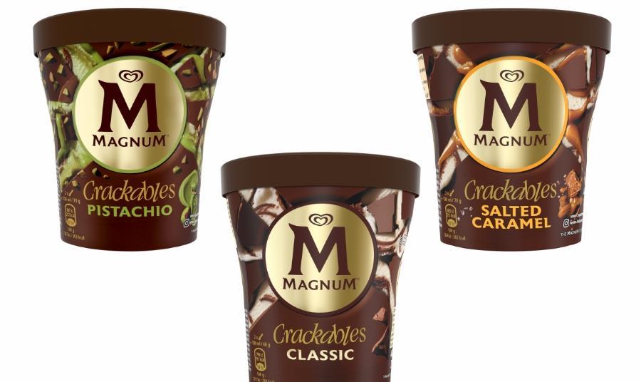 Magnum Pints ice cream range relaunched as Crackables